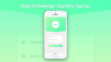 Daily UI - Day 001 | Sign Up Adobe XD Tutorial