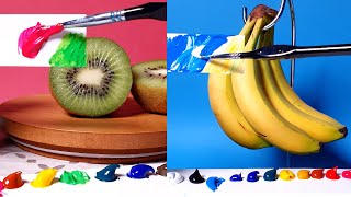 How to Draw - Easy 3D Banana & Paint Illusions