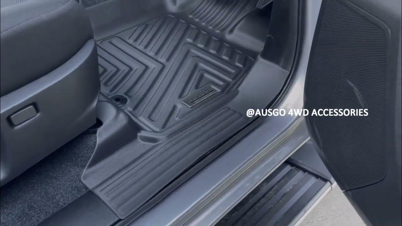 AUSGO TPE 5D Moulded Floor Mats for ISUZU DMAX DMAX MY21Onwards Scuff