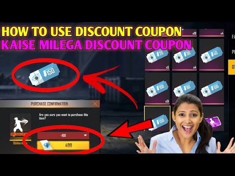 FREE FIRE// HOW TO USE DISCOUNT COUPON// DISCOUNT COUPON KAISE USE KARE