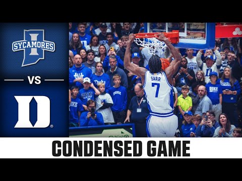Indiana State vs. Duke Condensed Game | 2025-26 ACC Men’s Basketball