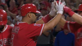 PHI@LAA: Pujols drives in five against the Phillies