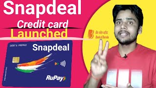 BOB Snapdeal credit card Launch ?| Benefit future Hidden charges| Trickydharmendra | BOB Cards..