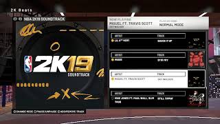 NBA2K19 SoundTrack(Best 2k Clean Version)Miguel Ft.Travis Scott Skywalker