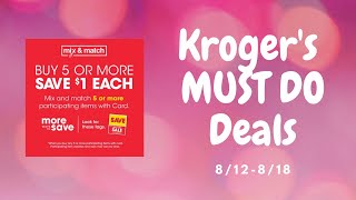 Kroger *MUST DO* Mega Sale | 8/12-8/18 | Freebies & MORE
