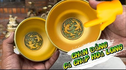 Chén đồng cá hoá long _ Lư đồng _ Hạc đồng xưa. Tối 27/6 #đồcổcầnthơ #đồcổ