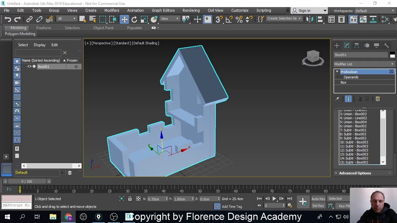 3ds max lesson - wed 9-11 PRO BOOLEAN - YouTube