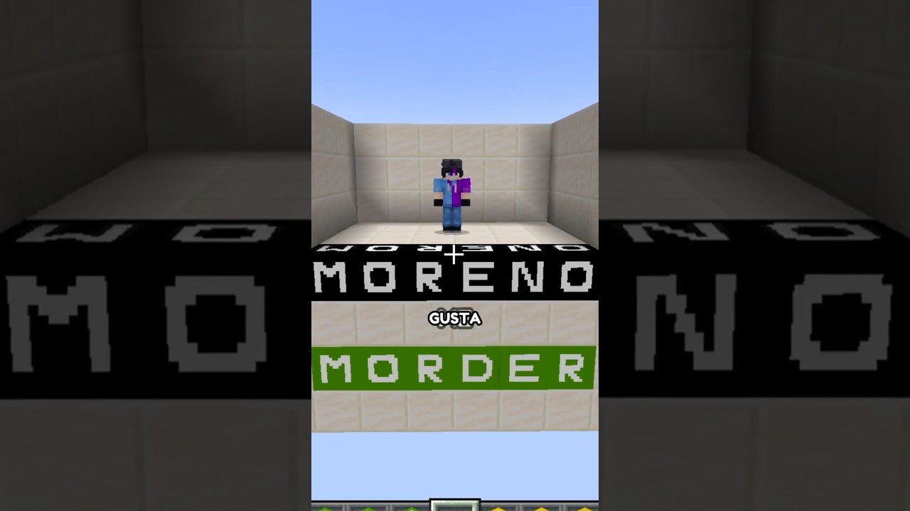 ¿CÓMO QUÉ MORDER? 😳 #minecraft #shorts #celynnei #soynabi #celycraft #minecraftespañol