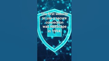 The First Secure Website: How SSL Changed the Internet | #internet #technology #funfacts