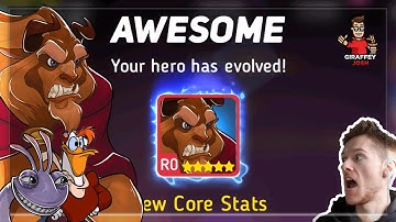 BEAST 5 STARS!!! - BADGE BIT COLLECTOR COMPLETED | Disney Heroes Battle Mode