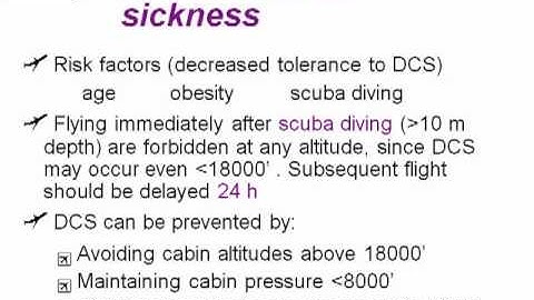 CATS ATPL HPL Decompression SIckness