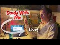 ⭕️ Study With Me - Live | 12 Hours | Pomodoro 60-10 | No Sound, Break Chats