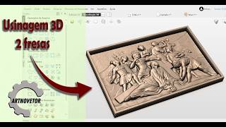 Como fazer usinagem 3d no Aspire a partir de um STL. How to do 3D machining in Aspire.