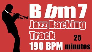 Bb minor Jazz Backing Track - Swinging Bebop Trio - 25 Minutes Long - 190 BPM screenshot 4