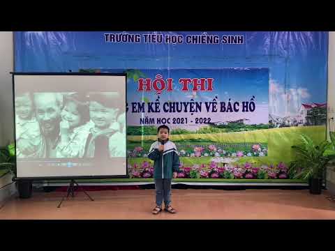 Cuộc thi kể chuyện Bác Hồ: Bác chỉ muốn các cháu được học hành. Trần Hoàng lớp 1A6