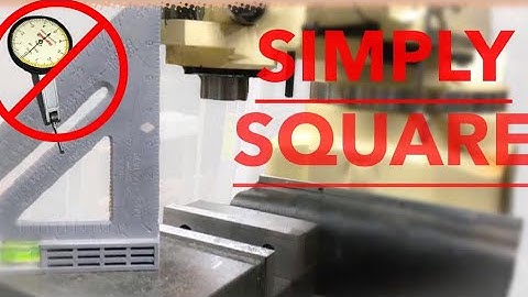 How to square vertical mill head without a dial indicator. Tramming.
