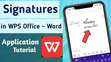 How to Signature on Word Document File in WPS Office App