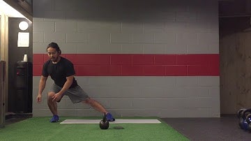 Slideboard KB Goblet Lateral Lunge
