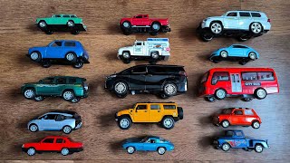 Various Toy Vehicles of Different Types and Sizes