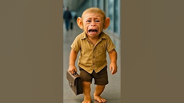 monkey baby emotional story 😭#ai #aishorts #aiart