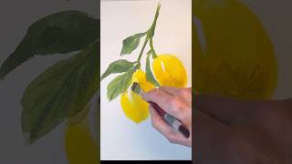 How to paint lemons and overcome perfectionism  #watercolorpainting