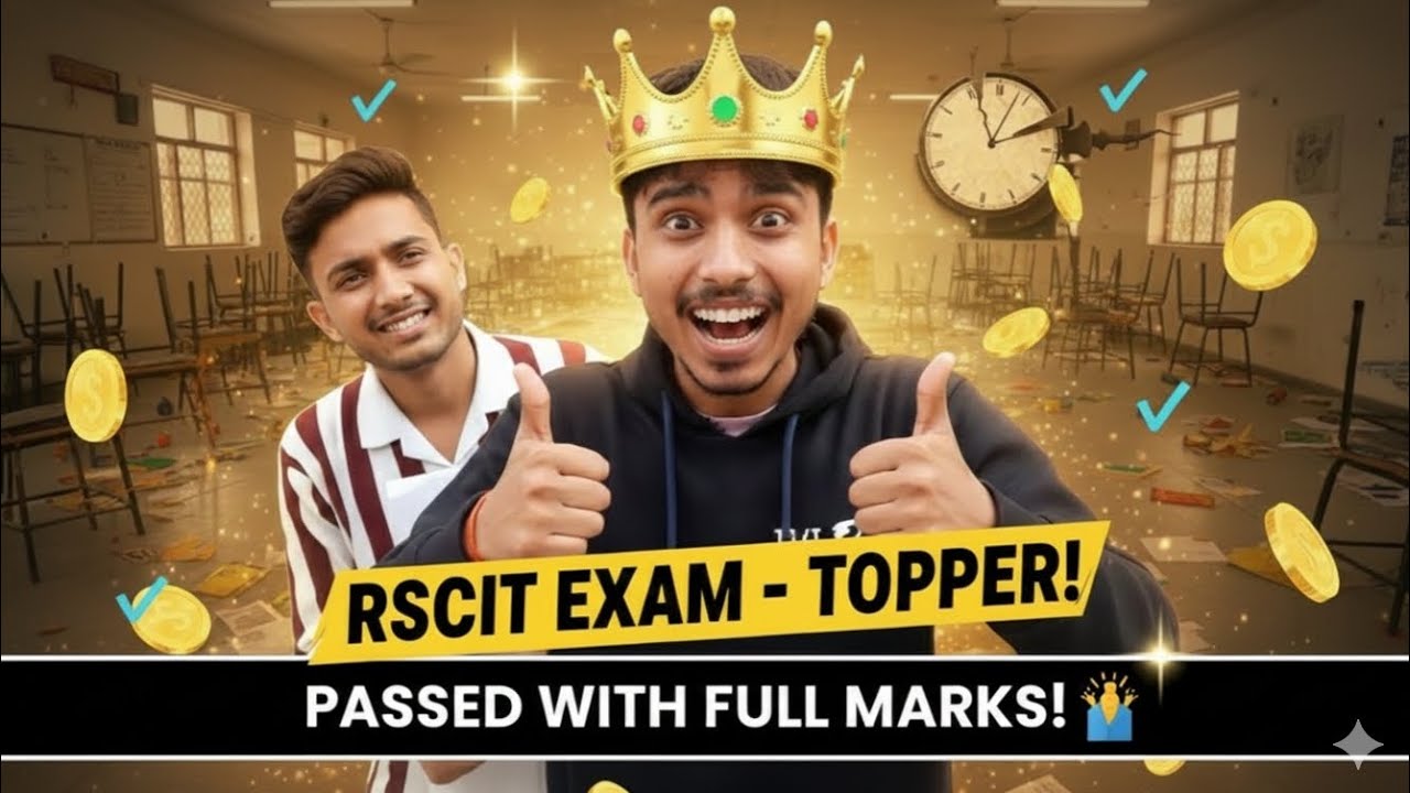 RSCIT Exam Topper 😍👑 | Full Marks Ka Sach 🔥 | Result Day Vlog