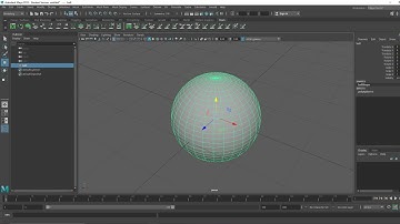 Maya - Outliner, Channel Box and Attribute Editor