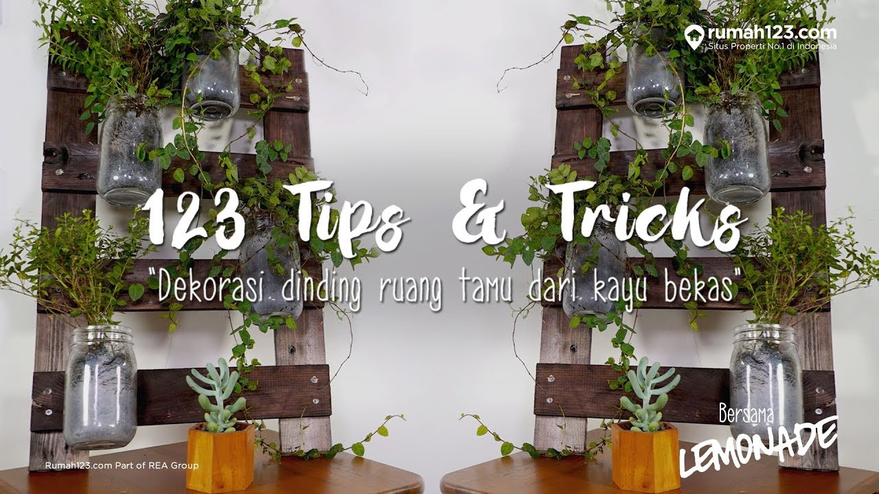  123Tips DIY Dekorasi  Dinding  dari  Kayu Bekas  YouTube