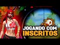 FREE FIRE AO VIVO ❤️ JOGANDO COM INSCRITOS ❤️ CS OU SALINHA?🤔