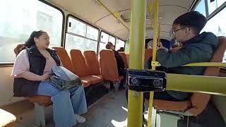 Поездка на автобусе №15 от остановки Пояркова до Поликлиники №5