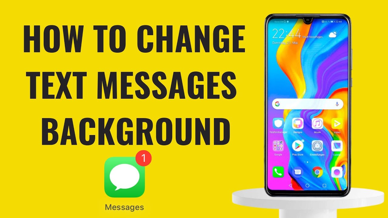 How To Change Text Messages Background On Android Phone / Samsung