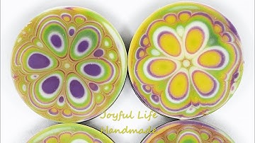 Kaleidoscope, pull-through technique  萬花筒皂