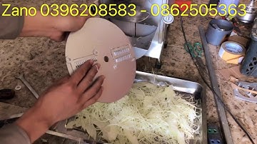 Máy thái sợi đu đủ  + thái lát miếng vv