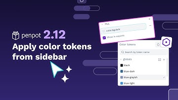Color tokens on the design properties panel | Penpot 2.12