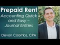 Accounting Basics / Accounting 101 - Prepaid Rent Journal Entry #3
