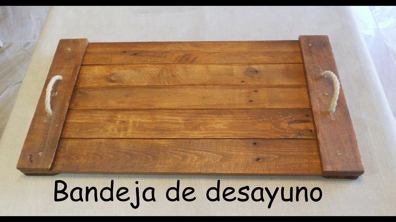 Cómo Hacer una Bandeja de Madera 