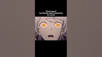 "Final Lesson" but literally what