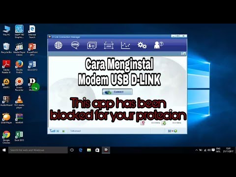 Cara Menginstal Modem USB D-Link di Windows 10 ( This app has been blocked for your protecion )