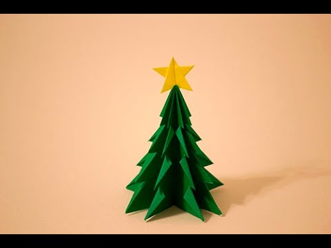 折り紙 作り方 クリスマスツリー 立体 3d Paper Christmas Tree Diy Tutorial Youtube