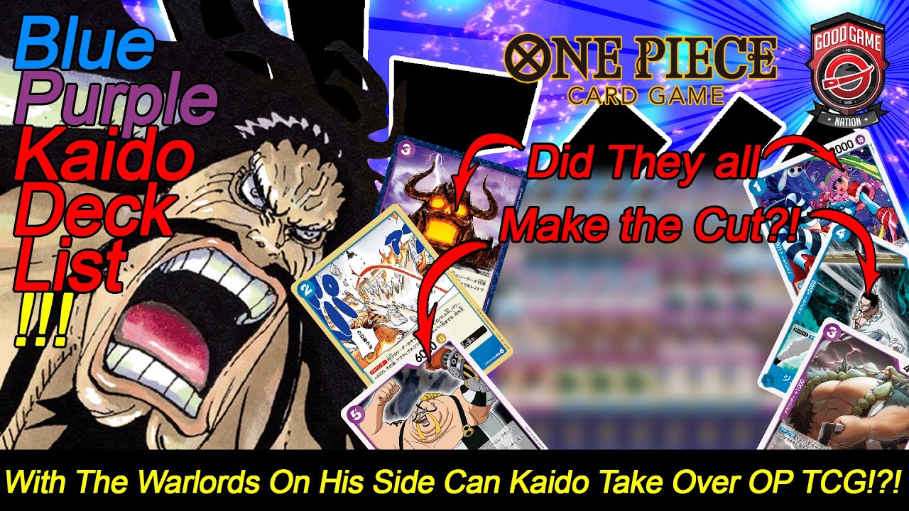 One Piece TCG BP Kaido Decklist!! YouTube