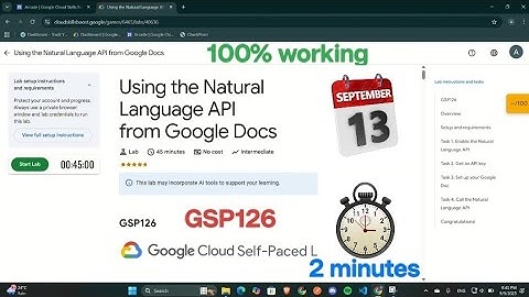 Using the Natural Language API from Google Docs GSP126 #googlecloud #arcade