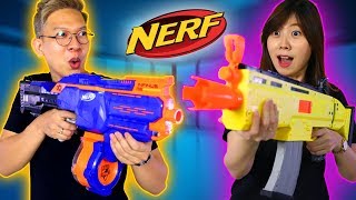 PERANG NERF LAWAN ISTRI!!