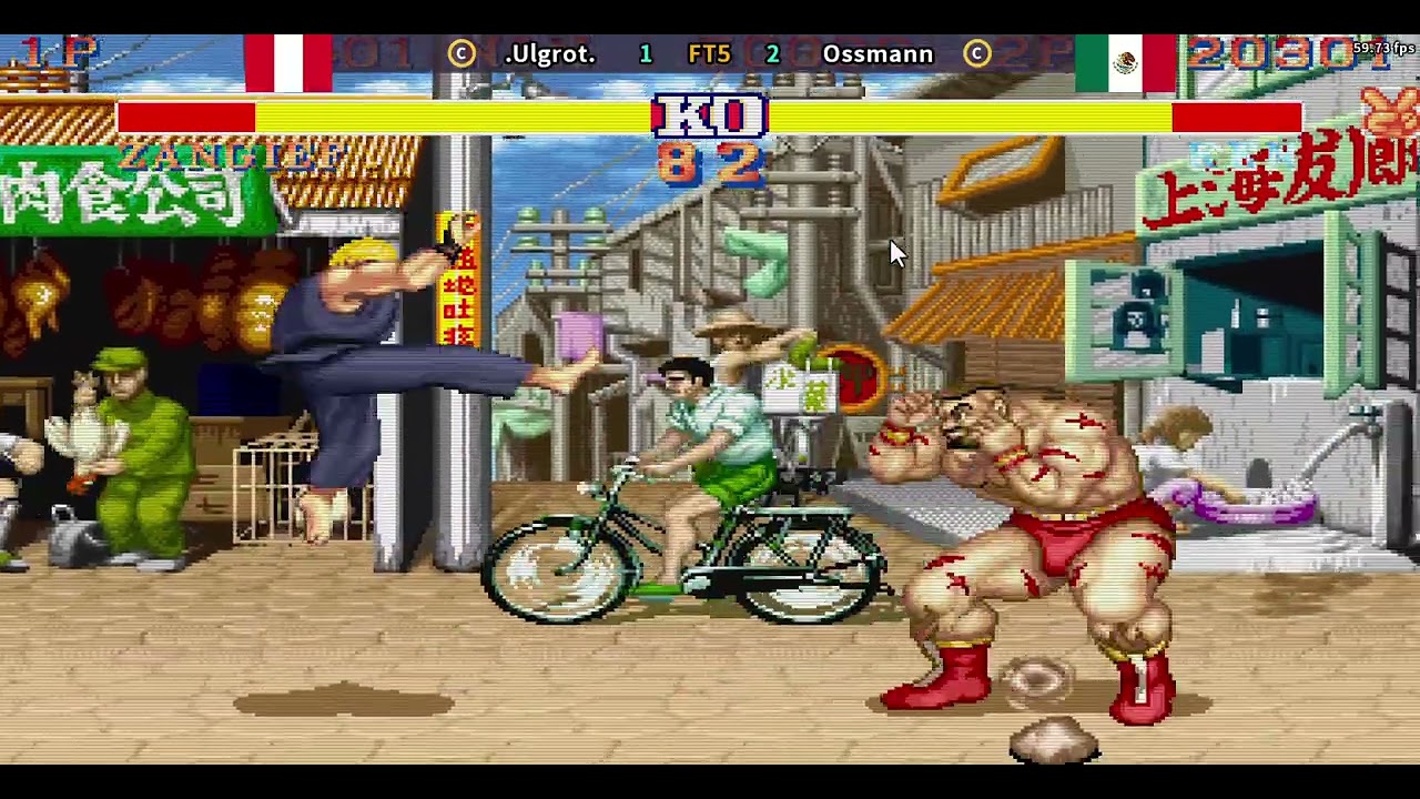 Street Fighter II Champion Edition: Ossmann (Ken, Sagat) Vs .Ulgrot. (Zangief, Vega)