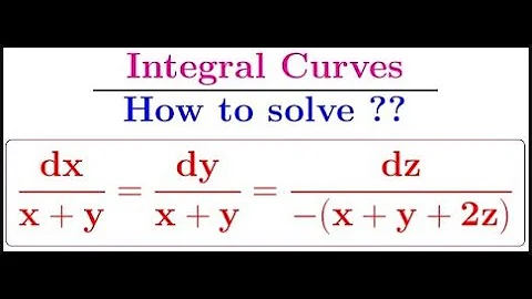 An amazing PDE problem on how to find integral curves of symmetric differential equations.