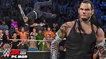WWE 2K16 PC Mods - Jeff Hardy Character Mod ( Including Custom Minitron & Walltron )