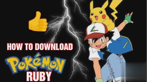 HOW TO DOWNLOAD POKEMON RUBY GAME IN JOHN GBA EMULATOR