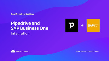 Pipedrive and SAP Business One Integration | Deal Sync Demo | APPSeCONNECT