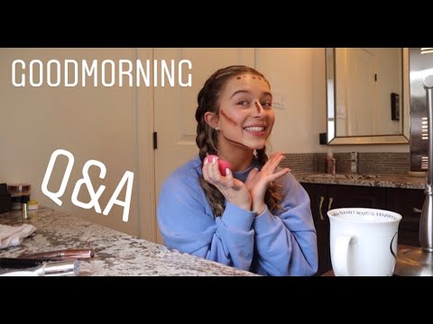 free fonts Rolled out of bed to answer YOUR questions / My morning routine and get to know ME!