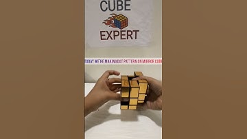 MAKING DOT PATTERN ON MIRROR CUBE | CUBE EXPERT #shortvideo #youtubeshorts #viral #shorts