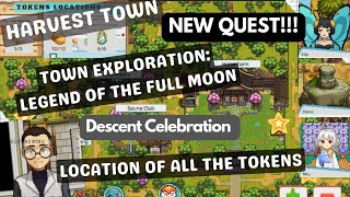 Harvest Town: Legend Of The Full Moon (Descent Celebration) + Location of all Tokens